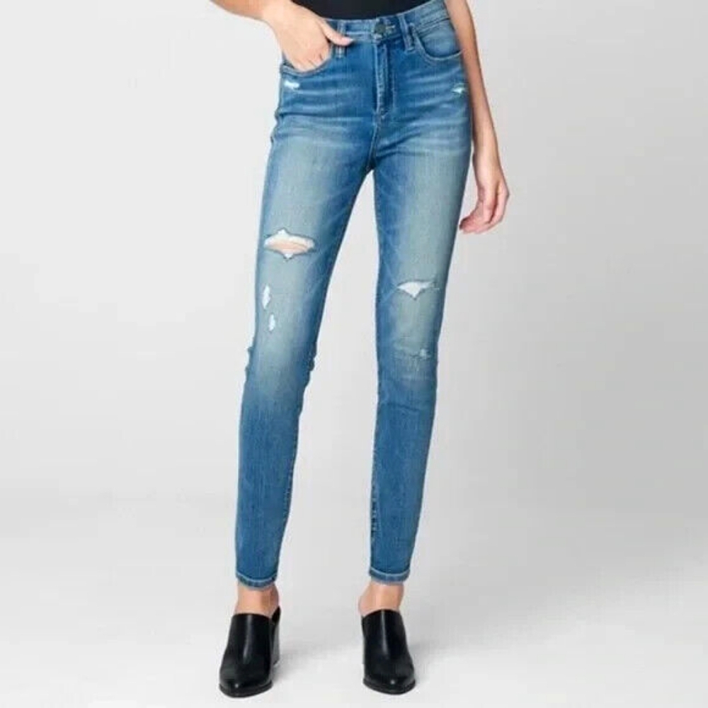 The Bond Mid Rise Skinny Jeans